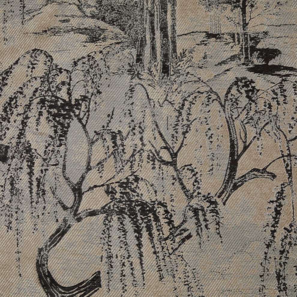 Pastoral Jacquard Duvet Cover Set, 3 Piece, Champagne, Queen