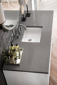 Athens 60" Single Vanity, Glossy White, Gray Expo Quartz Top