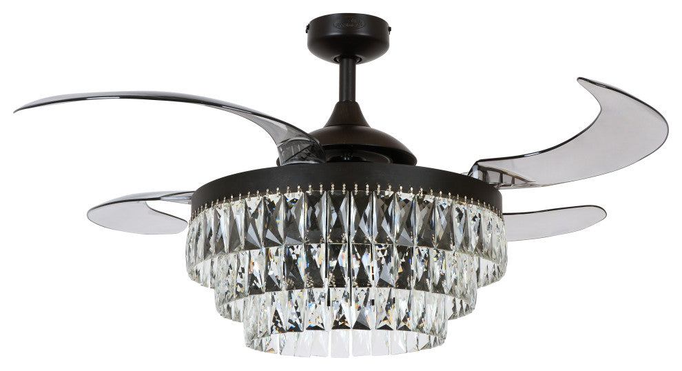 Fanaway Veil 48" Ceiling Fan, Antique Black