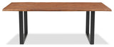 Athea Butterfly Dark live Edge Dining Table - 120"