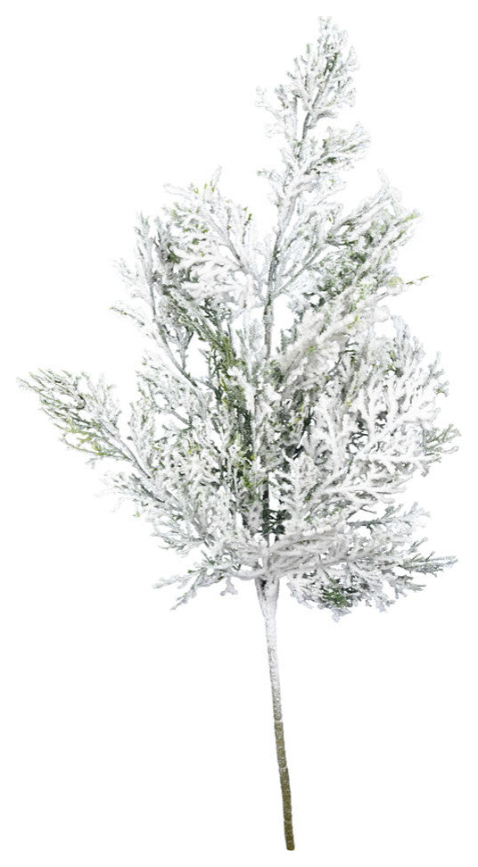 18" Snowy Cedar Spray 6/Pk