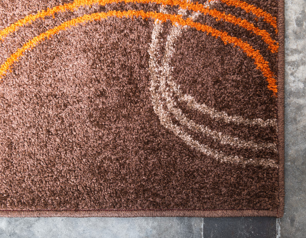Unique Loom Brown Autumn Cornucopia 2' 0 x 3' 0 Area Rug