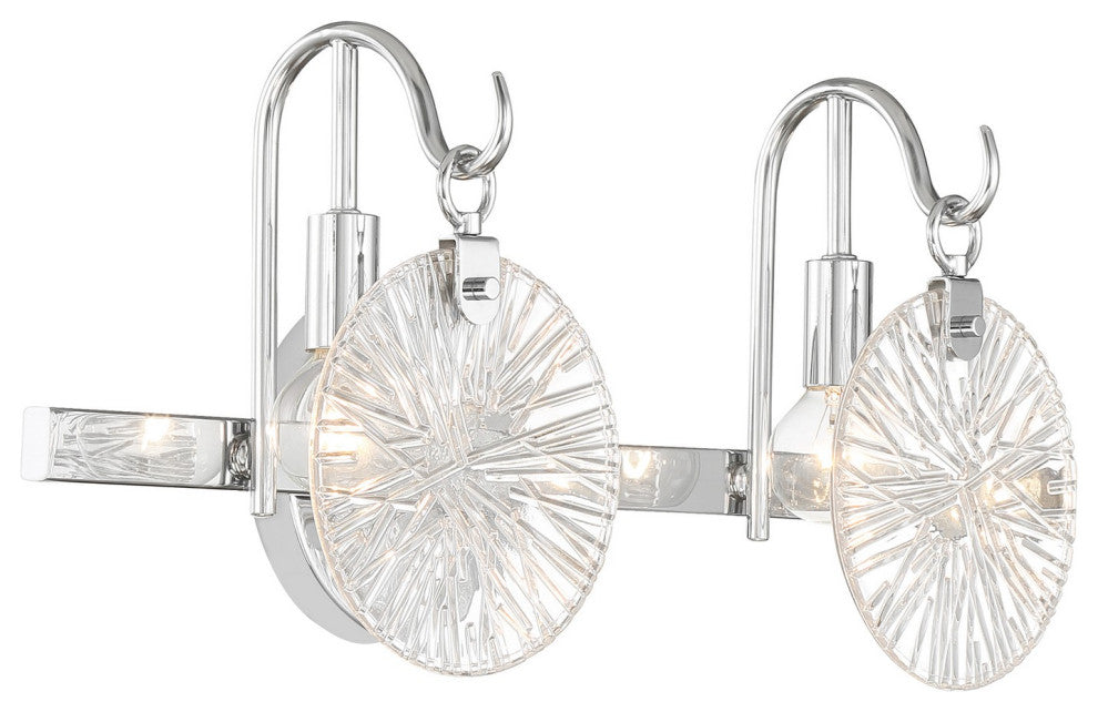 Addison 2-Light Bathroom Vanity Light, Polished Chrome