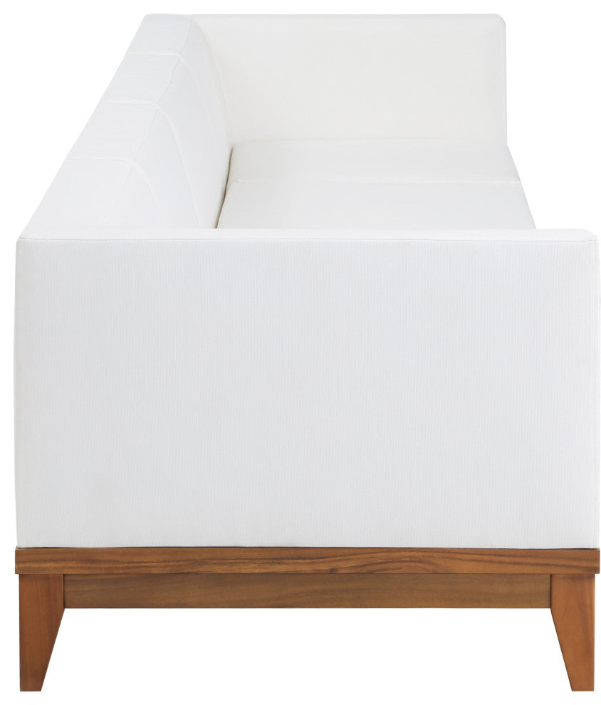 Rio Water Resistant Fabric  Patio 3-Piece Modular Sofa, Off White