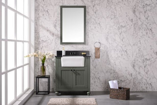 30" Pewter Greensink Vanity Without Faucet