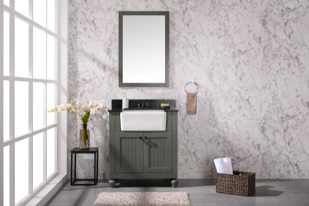 30" Pewter Greensink Vanity Without Faucet