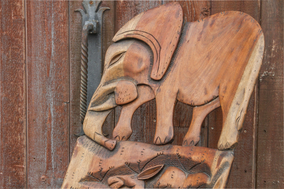 Late 20th Century African Tribal Elephant Chair