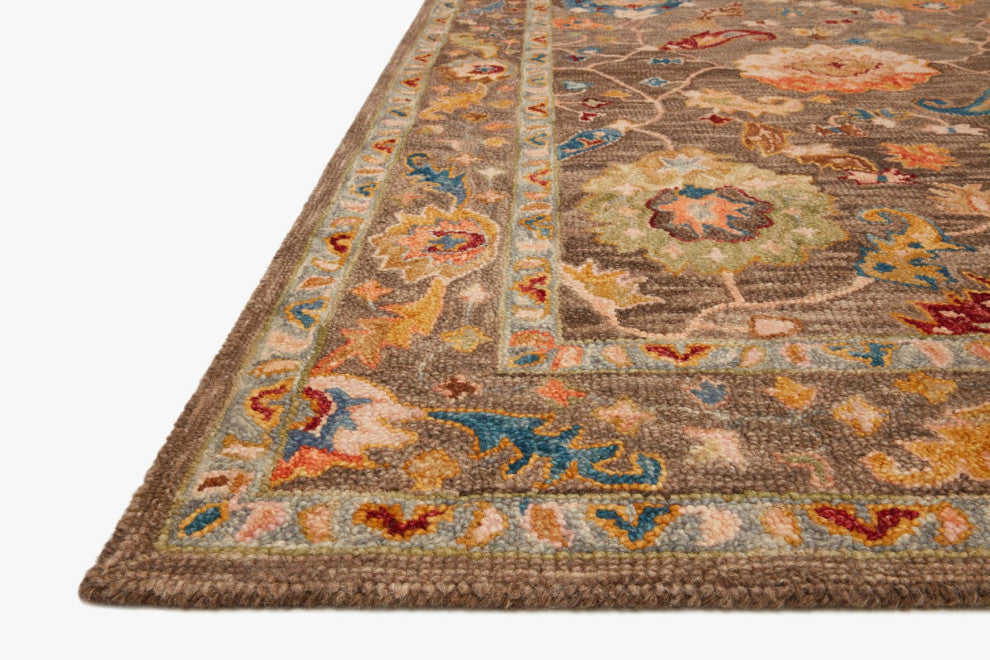 Padma PMA-01 Charcoal/Multi 5'x7'6" Area Rug