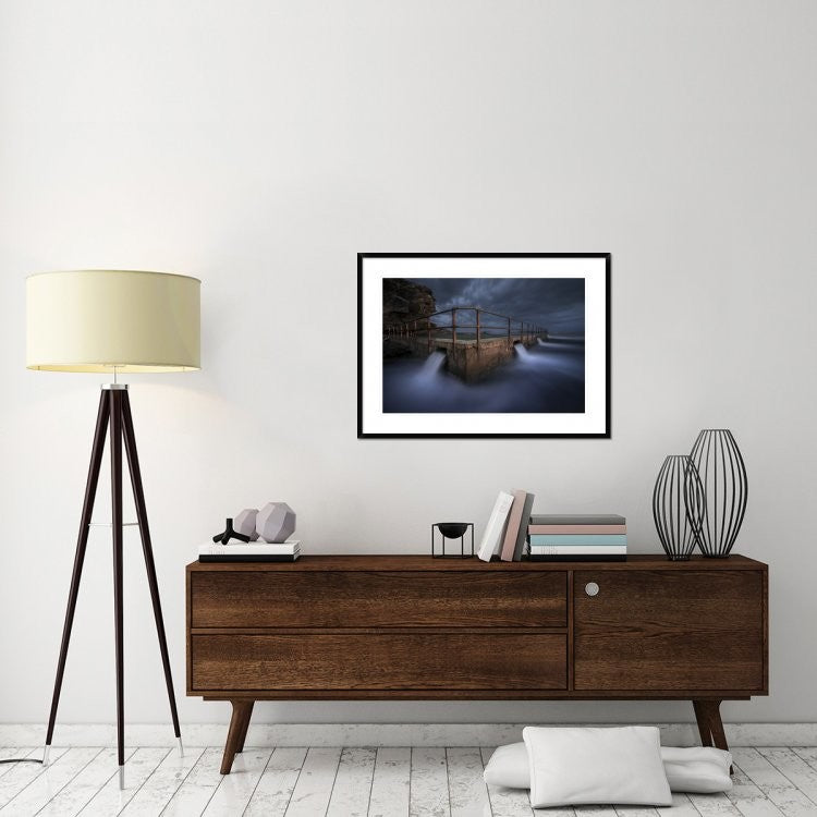 "Dark Night" Framed Digital Print by Jingshu Zhu, 38"x28"