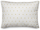 Yellow Plus on White 20 x 14 Spun Poly Pillow