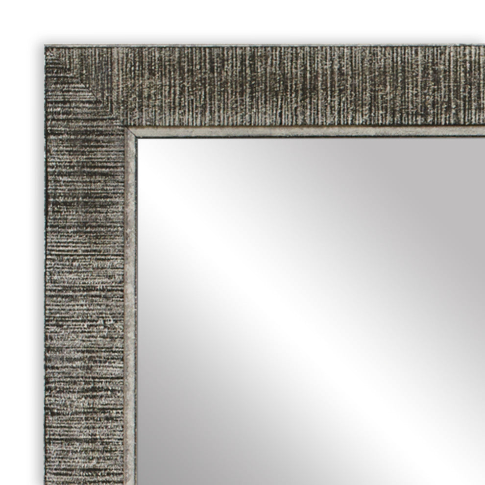 Huntington Framed Wall Mirror, Black, 20"x48"