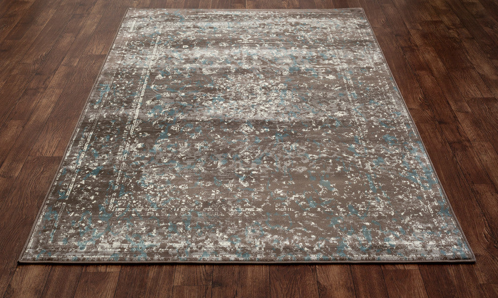 Karelia Invitation Mushroom Brown 7'10" Round Area Rug