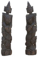 Set of Two, Stunning Bali Carved Statues