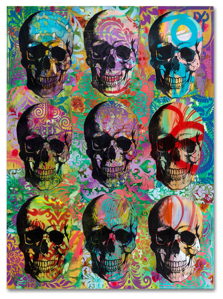 Dean Russo '9 Skulls' Canvas Art, 47x35