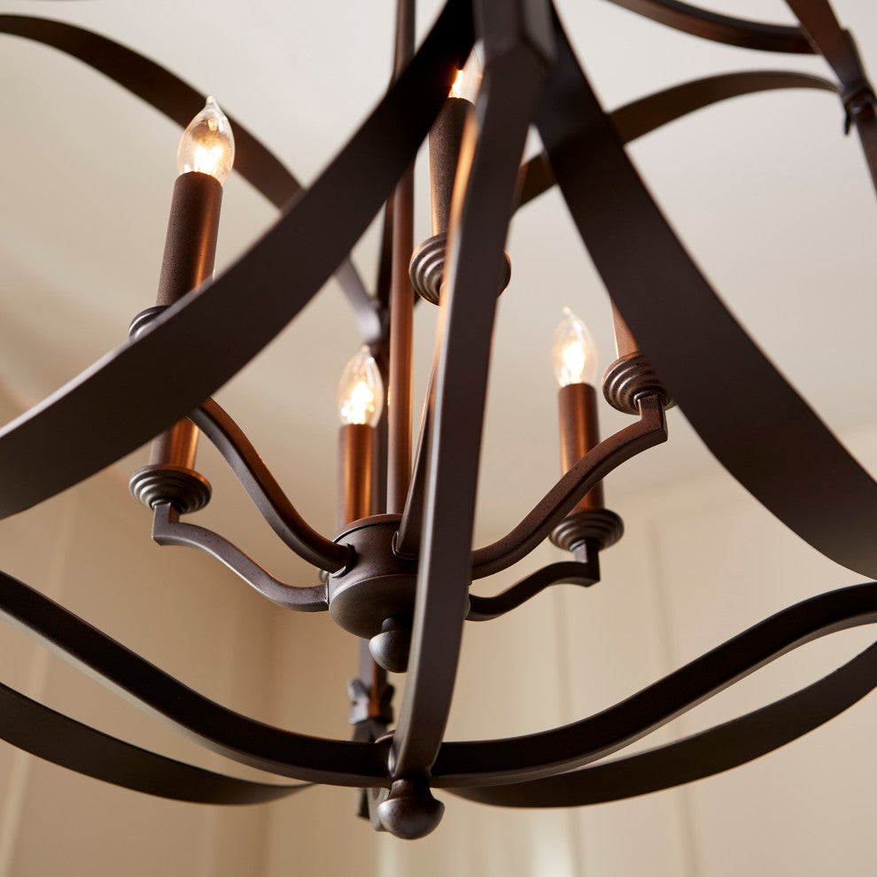 Atwood 6-Light Entry, Oiled Bronze