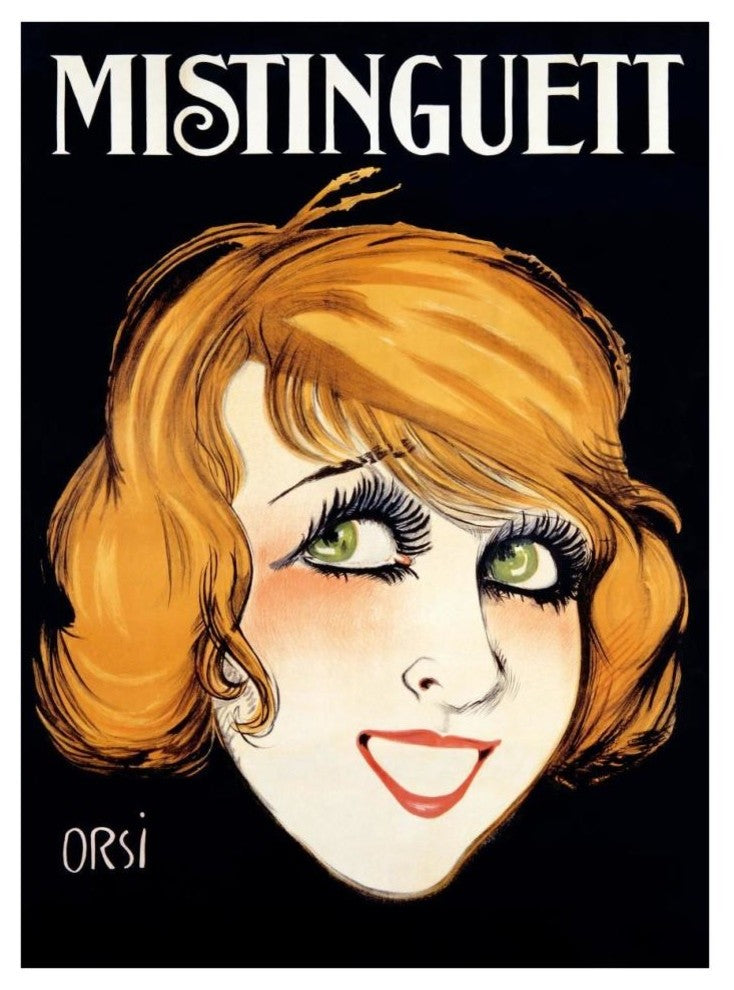 "Mistinguett" Digital Paper Print by Orsi, 28"x38"
