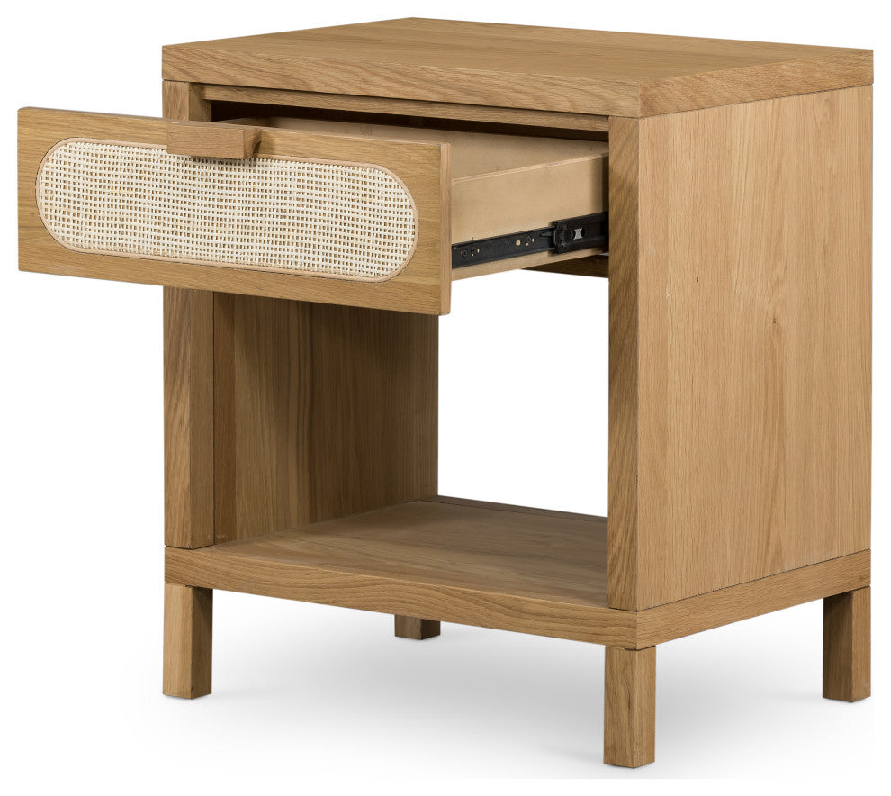 Allegra Nightstand-Natural Cane