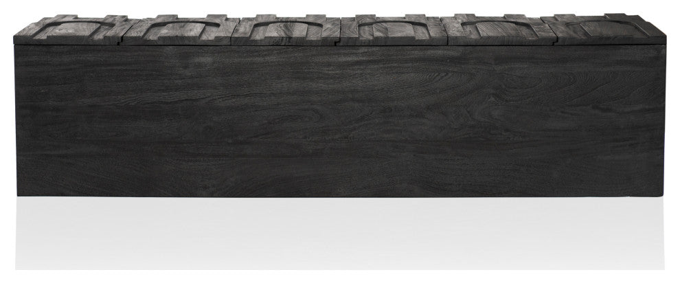 Rivka Media Console-Dark Totem
