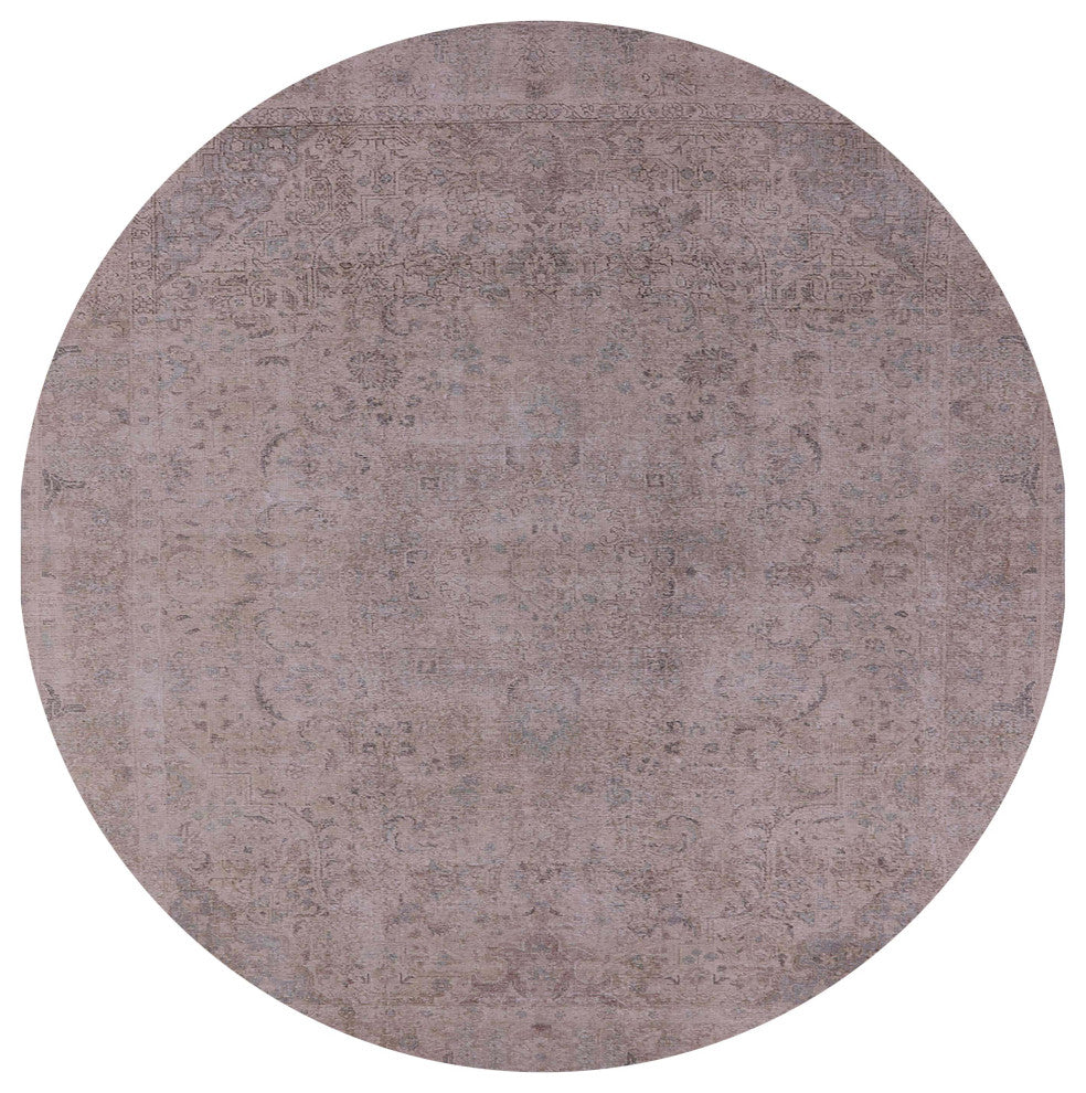 Ahgly Company Indoor Round Mid-Century Modern Area Rugs, 6' Round