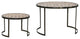 Pedestal, 2-Piece Set, 10.5"Dx7"H, 15.75"Dx10.5"H Iron/MDF