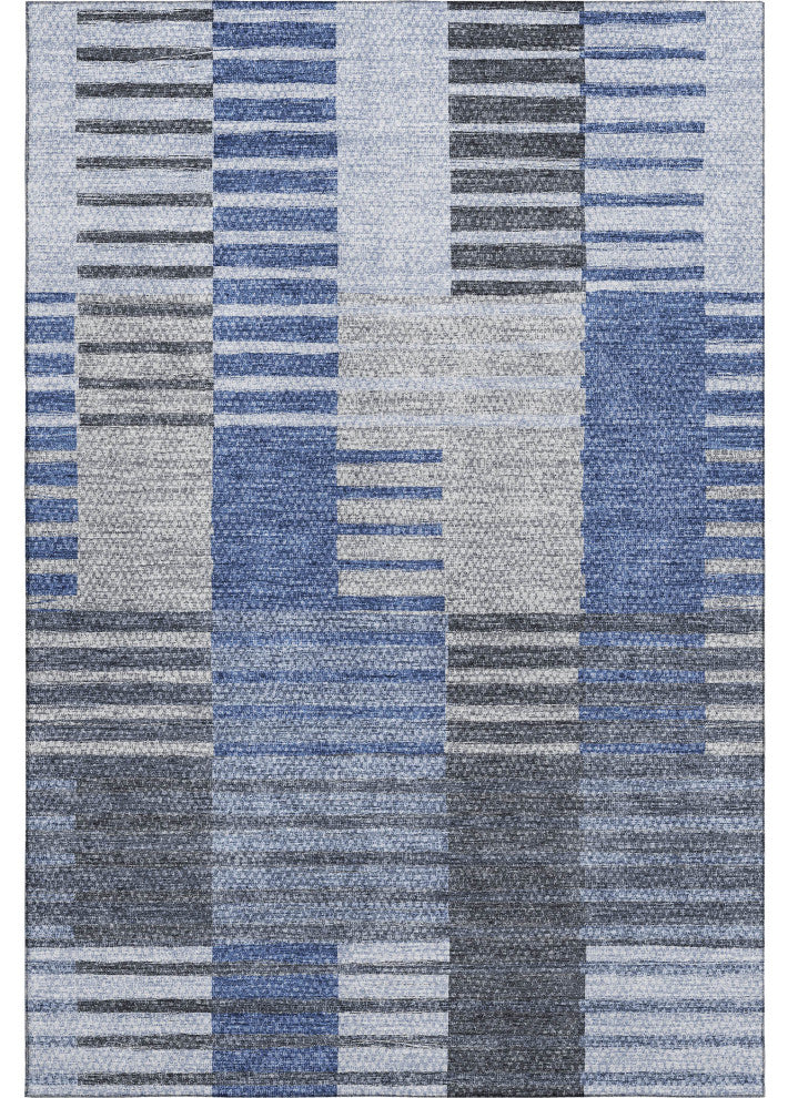 Premium Machine Washable Mayfield AMF687 Blue 10' x 14' Rug