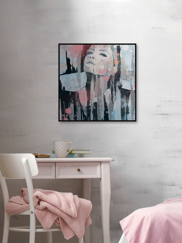 "You Are Gorgeous" Floater Framed Painting Print on Canvas, 32"x32"