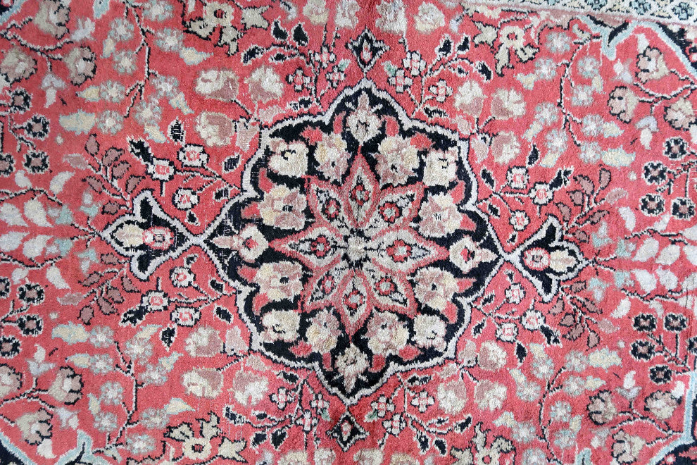 Handmade Vintage Persian Tabriz Kashmir Rug 2.5'x4.2', 78cmx129cm 1960s