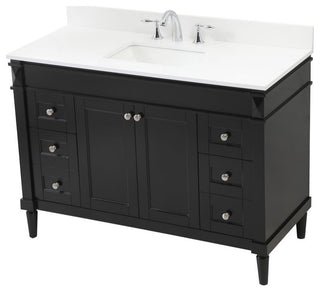 Home Living 21" Transitional Black-Light Bathroom Vanity
