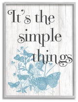 It's the Simple Things Quote Butterfly Nature Rustic Text,1pc, each 11 x 14