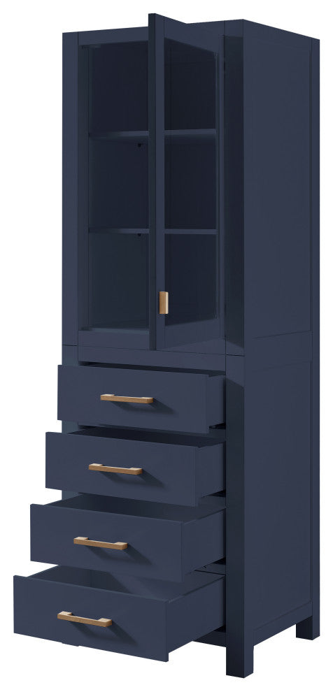 Avanity Modero 24" Linen Tower, Navy Blue