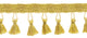 Tassel Fringe Trim, Style# ETFC, Color# B7 - Light Gold [5 Yards]
