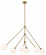 Omni 6-Light Aged Brass Chandelier