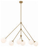 Omni 6-Light Aged Brass Chandelier
