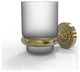 Dottingham Wall Mounted Tumbler Holder, Unlacquered Brass