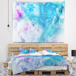 Clear Blue Magic Stormy Sky Abstract Wall Tapestry, 92"x78"
