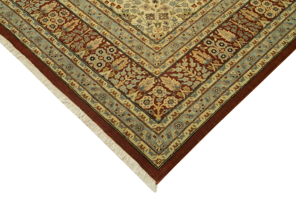 Rug N Carpet - Handwoven Oriental 9' 0" x 11' 8" Oversize Oushak Area Rug