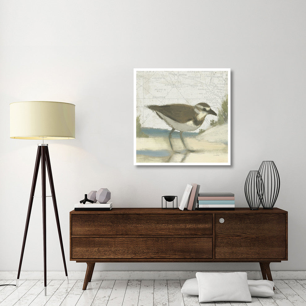 "Beach Bird III" Digital Paper Print by James Wiens, 38"x38"