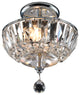 Artistry Lighting Vienne Collection Crystal Chandelier, Chrome, 8"x9"