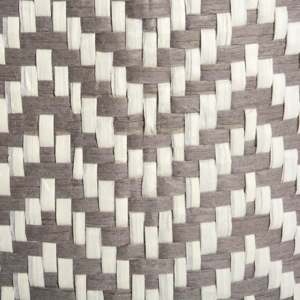 Paper Bin Chevron Gray Rectangle Large 17"x12"x12"