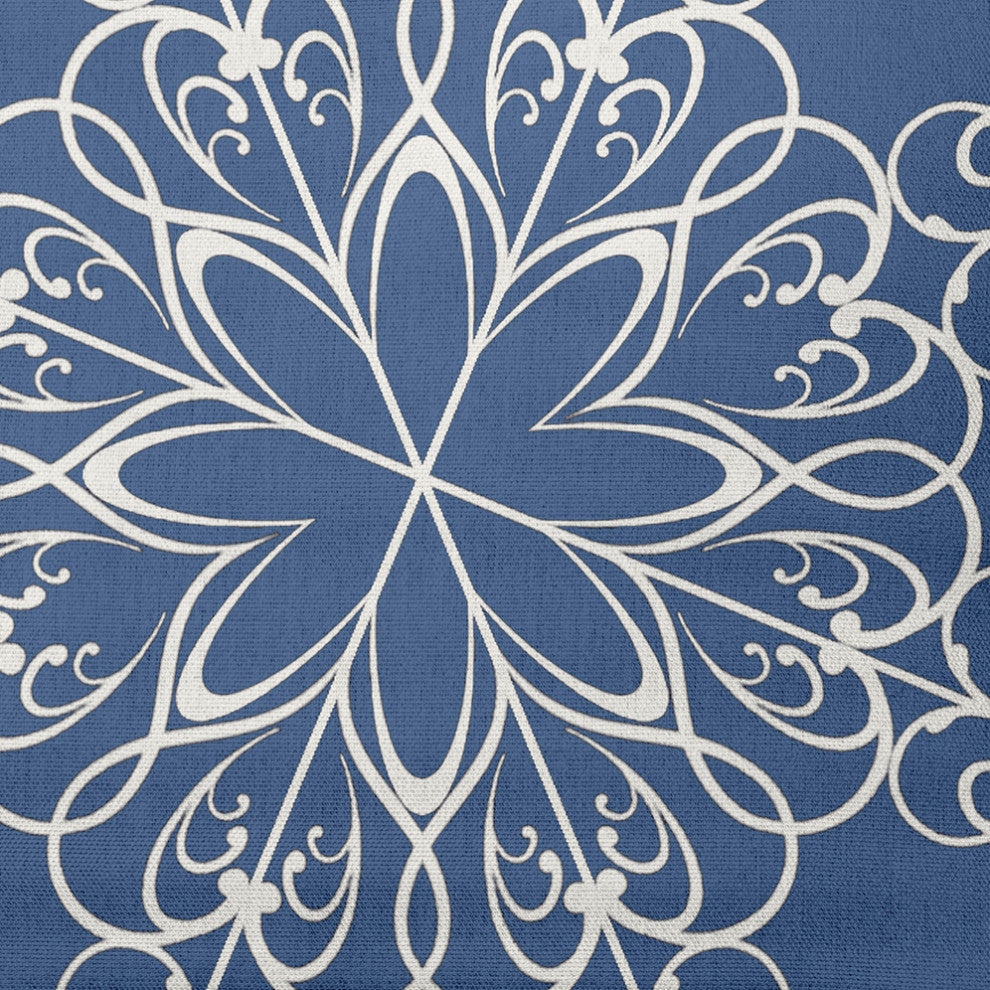 Snowflake Decorative Throw Pillow, Blue, 16"x16"