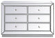 Elegant MF53017S 48"Mirrored Cabinet, Antique Silver