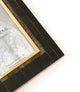 Andhera 4"x6" Black Picture Frame Hand Carved Horn, Brass Inlay