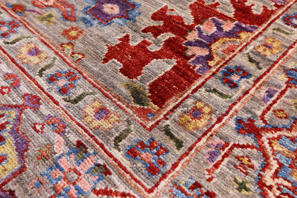 Persian Fine Serapi Hand-Knotted Wool Rug 5' 10" X 8' 2" - Q12663