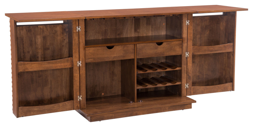 Linea Bar Cabinet Walnut