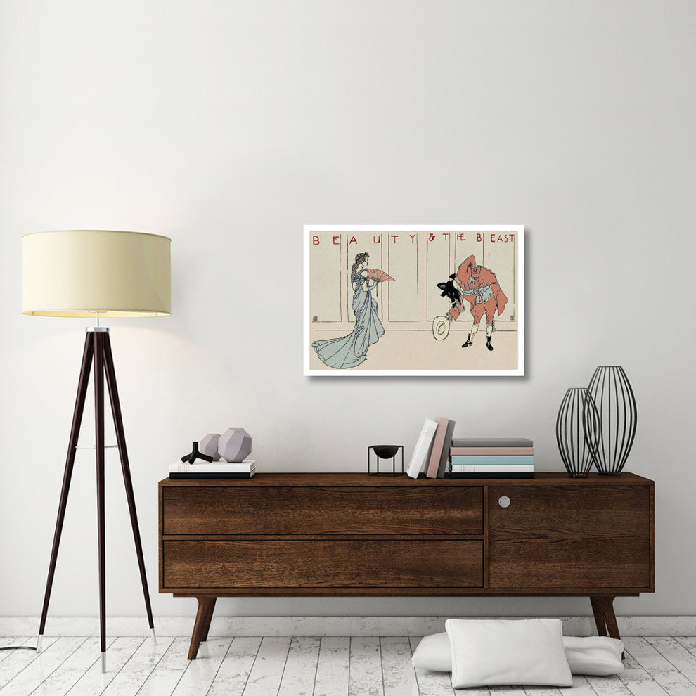 "Beauty and the Beast - The Bow" Digital Paper Print by Walter Crane, 38"x26"