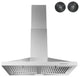 Streamline 30" Giacinto Ductless Wall Mount Range Hood, Stainless Steel
