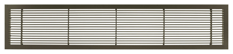 AG10 4"x36" Aluminum Fixed Bar Air Vent Grille, Antique Bronze Finish