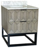 Henley 30" Bathroom Vanity, Gray Oak, Top: Carrara Marble
