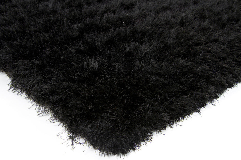 Celecot Contemporary Area Rug, Black, 5'x7'6" Rectangle