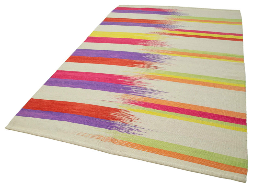 Rug N Carpet - Hand-knotted Oriental 5' 11'' x 9' 2'' Flatweave Wool Kilim Rug